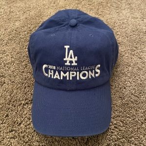 Los Angeles Dodgers championships dad hat